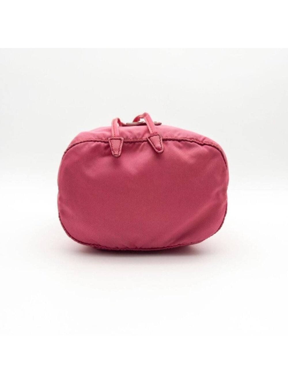 Prada Tessuto Nylon Drawstring Pouch Triangle Logo Pink - Picture 9 of 10